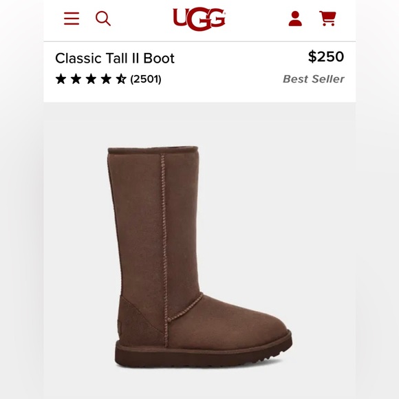 Uggs classic tall brown boot - Picture 1 of 9